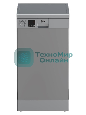 Посудомоечная машина Beko DVS050R02S, серебристый, 44.8 см, 10 компл., сушка конденсационная, 49 дБ, класс A+