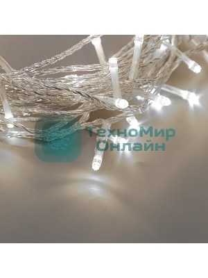 Гирлянда Neon-night Нить 10м, с эффектом мерцания, прозрачный провод, IP44, 230В, диоды белые, 75 LED