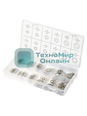 Набор шайб и гроверов Сибртех, D ш: 3, 4, 5, 6, 8, 10 мм, D г: 3, 4, 5, 6, 8, 10 мм, 350 предметов