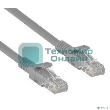 Патч-корд Exegate UTP-RJ45-RJ45-5e-CU-1,5M-GY, UTP, cat.5e, 1.5м, медь, серый
