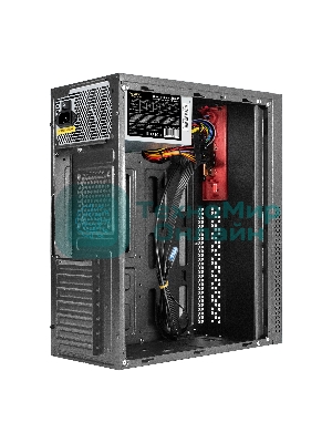 Компьютерный корпус Miditower ExeGate AA-443U-UNS500 (ATX, БП UNS500 с вент. 12см, 2хUSB+1хUSB 3.0+HD Audio, черный)