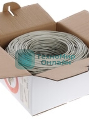 Кабель FTP Cablexpert FPC-5004E-SO кат.5e медь однож. экран, 305м pullbox, серый