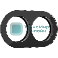 Рамка на 2 поста (Черный) W0025108