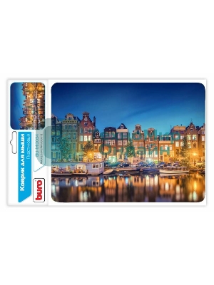 Коврик для мыши Buro пластиковый, Амстердам, 230 х 180 х 2 мм