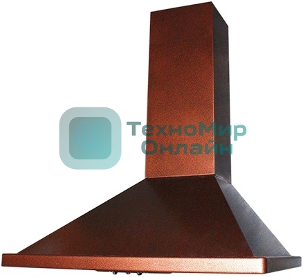 Вытяжка каминная Elikor Оптима 60П-400-К3Л медный, 59 см, 400 куб. м/ч, 55 дБ