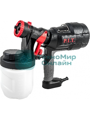 Краскопульт электрический P.I.T PSG3021-C PRO МАСТЕР (500 Вт, 800мл/мин, емкость 900мл) PSG3021-C PRO