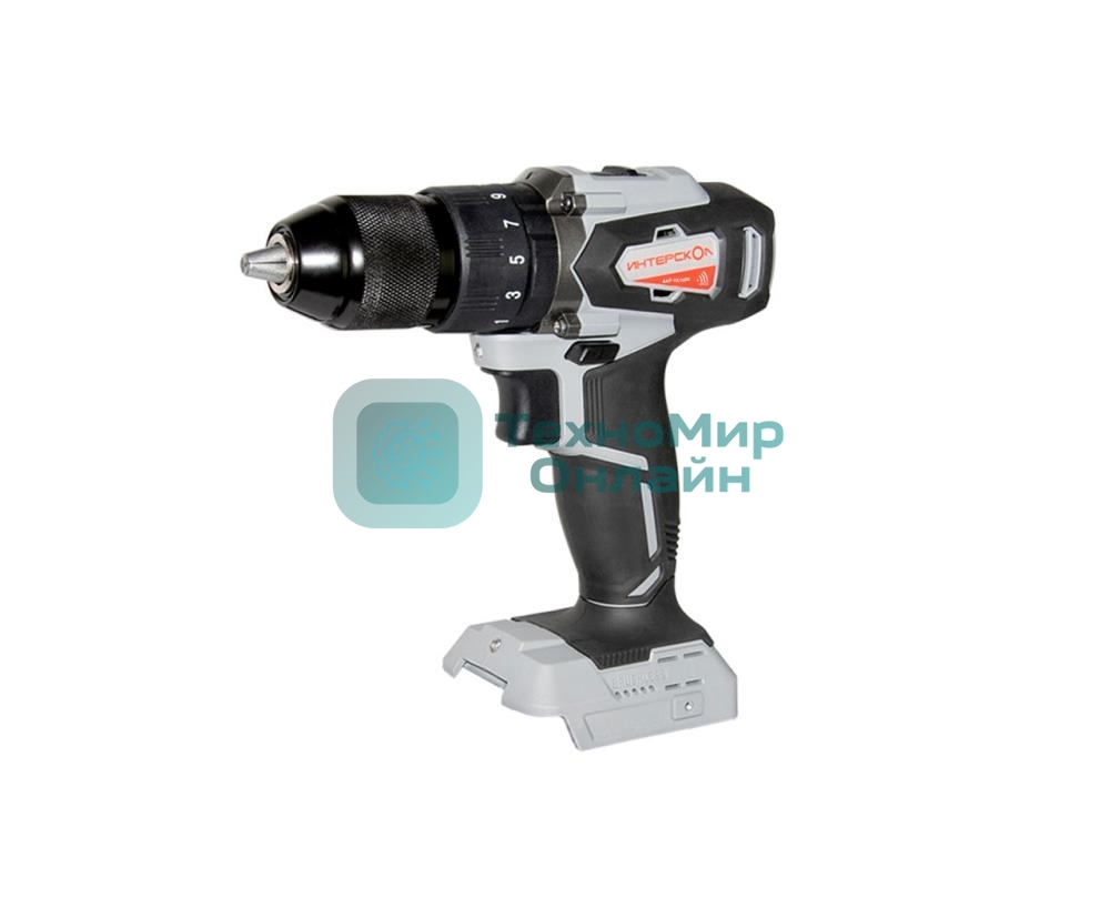 Дрель-шуруповерт ИНТЕРСКОЛ ДАУ-13/18ВК, 18 В, 0 Ач, 45 Нм,  бесщеточный, ударный