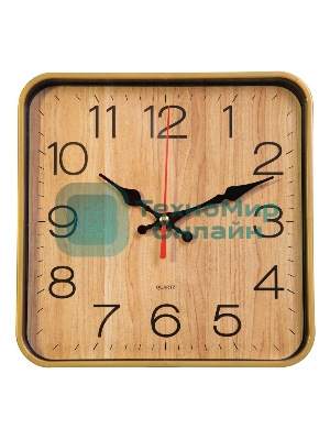 Часы настенные аналоговые Бюрократ WallC-S62P D19 см бежевый