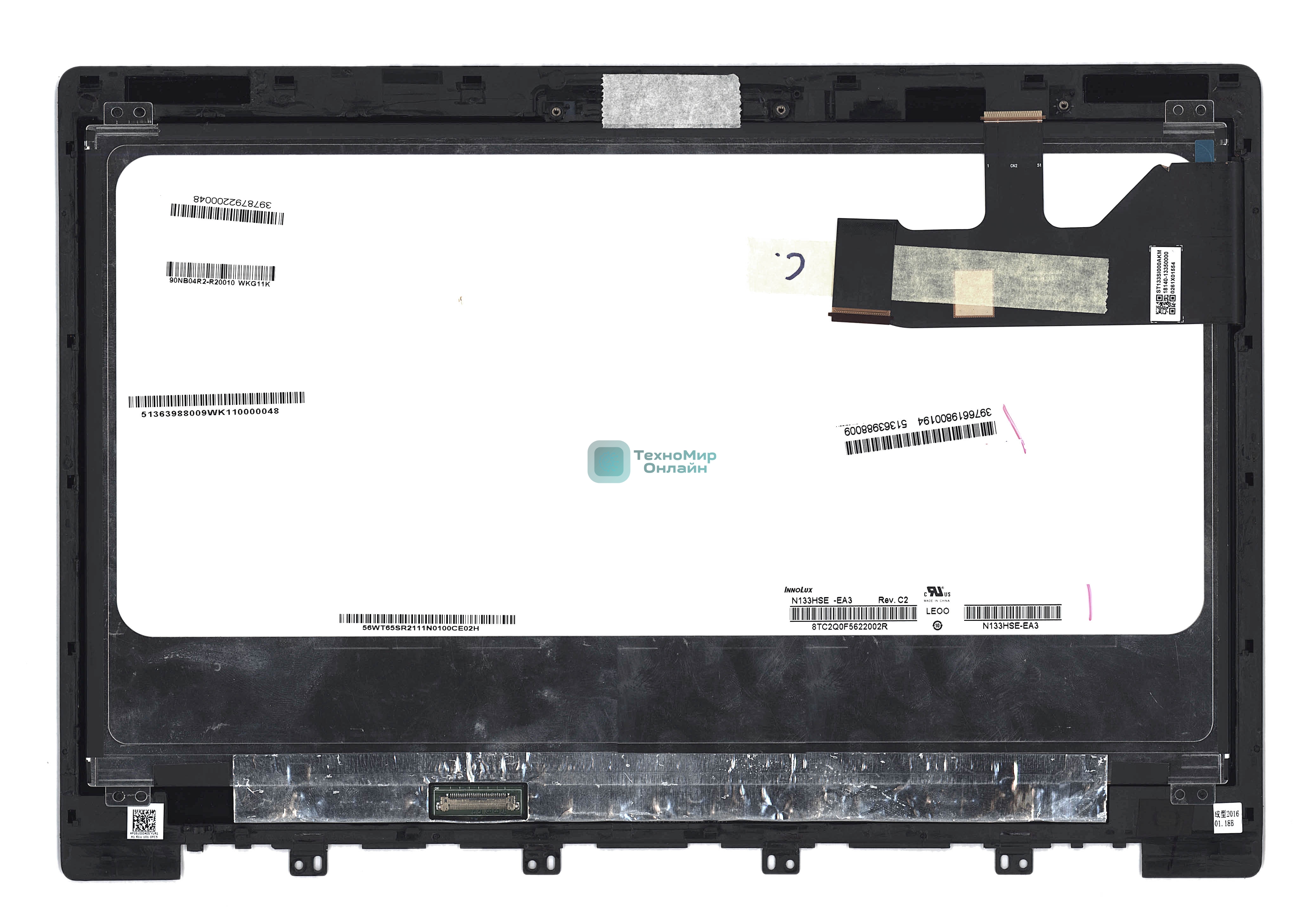 Модуль (матрица + тачскрин) для Asus ZenBook UX303 FHD черный с рамкой