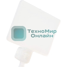 Стяжка пластиковая нейлоновая с площадкой для маркировки Lanmaster 2,5х100 мм, белый, 100 шт