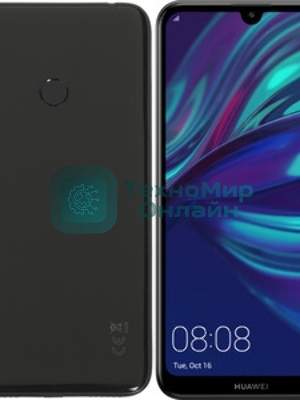 Дисплей для Huawei Y7 2019 черный