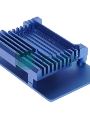 Корпус Qumo Aluminum case with double black fans, Raspberry Pi 4, blue(RS008)
