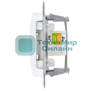 Systeme Electric Glossa Бел Розетка 2-я RJ11+RJ45, кат.5E