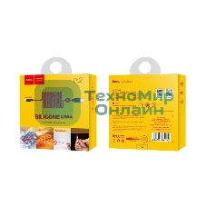 Кабель USB 2.0 HOCO X21, силиконовая оплетка, AM/Lightning M, черно-красный, 1м