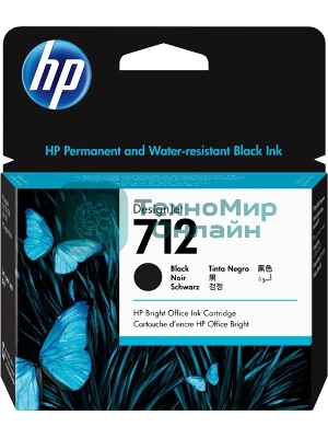 Картридж струйный HP 712 3ED71A черный (80мл) для HP DJ Т230/630