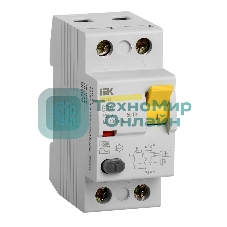 Выключатель дифференциального тока (УЗО) IEK MDV10-2-063-100 ВД1-63 2Р 63А 100мА IEK