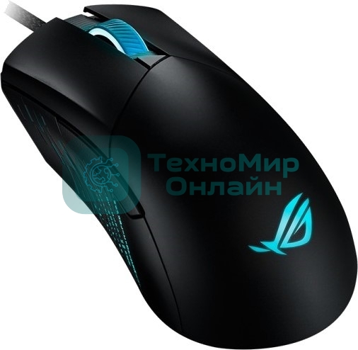 Мышь проводная ASUS ROG Gladius III черный, 19000 dpi, USB, кнопки - 6