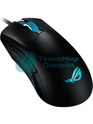 Мышь проводная ASUS ROG Gladius III черный, 19000 dpi, USB, кнопки - 6