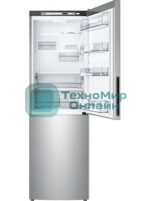 Холодильник Atlant XM-4621-181 серебристый двухкамерный 205/119л морозилка снизу
