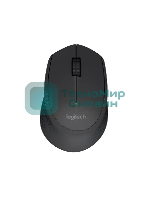 Мышь беспроводная Logitech M280 черный, 1000 dpi, радиоканал, USB, кнопки - 3