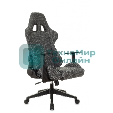 Кресло Zombie Neo 3C1 серый, экокожа, 120 кг, механизм качания