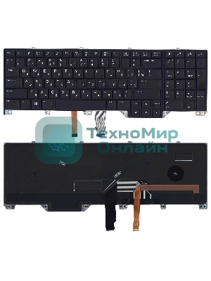 Клавиатура для ноутбука Dell Alienware 17 R4 черная с подсветкой