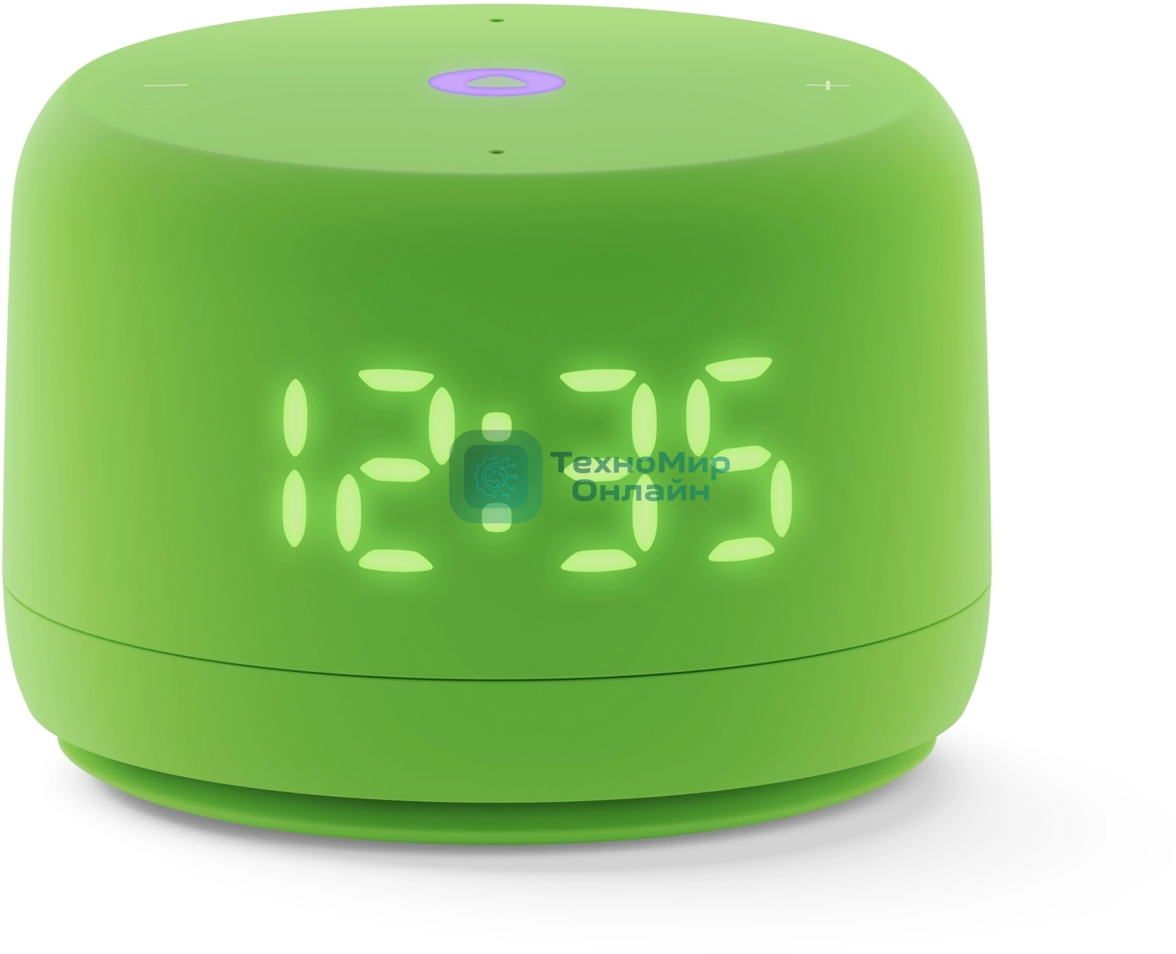 Умная колонка Яндекс Станция Лайт 2 LED, 6Вт, с экраном, 1 динамик, часы, Алиса, BT5.0, Wi-Fi, зеленый