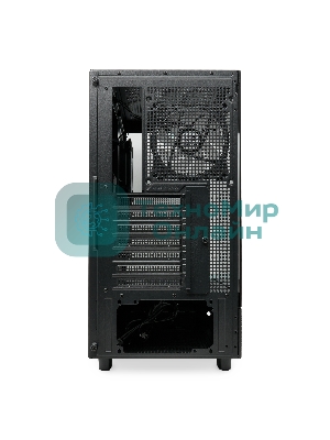 Компьютерный корпус HSPD F710, Panoramic Mid Tower, черный, TG, 0.5 SPCC, 3x120мм ARGb E-ATX, ATX, mATX, mITX 185/395/270мм 2x2.5