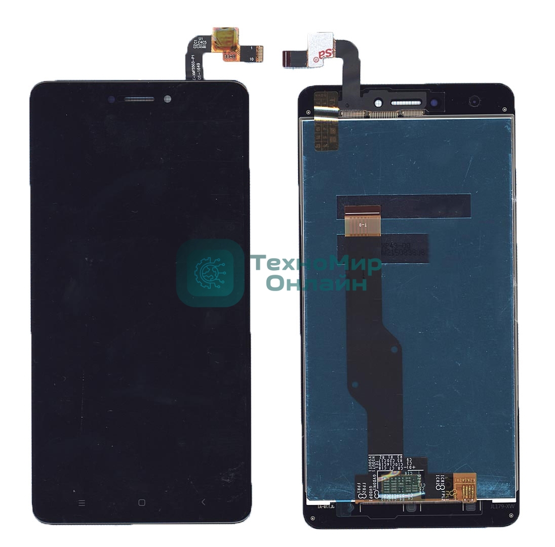 Дисплей для Xiaomi Redmi Note 4X черный
