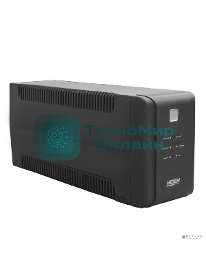 Источник бесперебойного питания HIDEN EXPERT ULS600E 600ВА/360Вт Линейно-интерактивный, 2xSchuko LED, USB, встроенный АКБ 1x12B/7Ач УТ-00002465