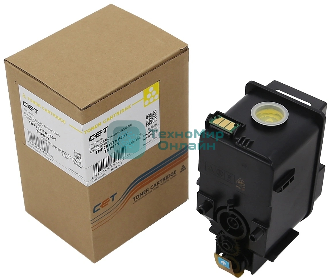 Картридж лазерный CET (CPT) для Konica Minolta Bizhub C3350i Yellow, (EUR/AP), 163г