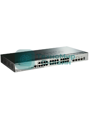 Коммутатор D-Link DGS-1510-28X/A1A, 24×1 Гбит/с + 4×10 Гбит/с SFP+, управляемый