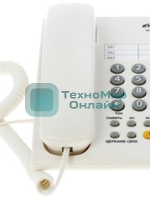Телефон проводной Ritmix RT-330 белый