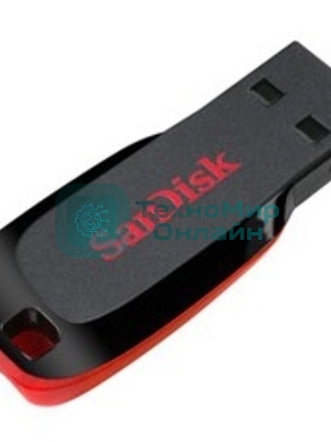 Флешка USB Sandisk CZ50 Cruzer Blade (SDCZ50-032G-B35), 32Gb, USB 2.0, R/W 15/4, черный/красный