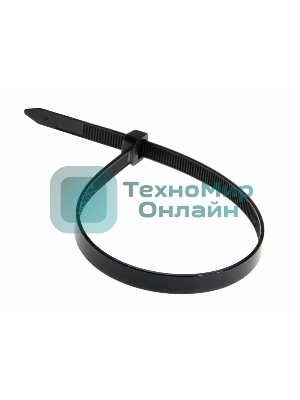 Хомут-стяжка кабельная нейлоновая Rexant 200x7,6 мм, черная, упаковка 100 шт.