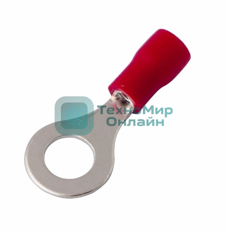 Наконечник кольцевой изолированный Rexant ø 6.5 мм 0.5-1.5 мм² (НКи 1.5-6/НКи 1,25-6) красный