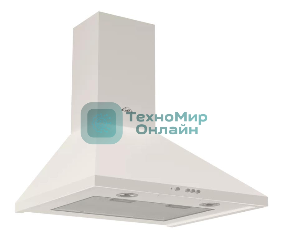 Вытяжка каминная Elikor Вента 90П-650-К3Д топленое молоко, 90 см, 650 куб. м/ч, 56 дБ