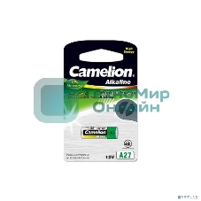 Элемент питания алкалиновый для пультов сигнализаций Camelion LR27A Mercury Free A27-BP1 12В BL-1 (блист.1шт)