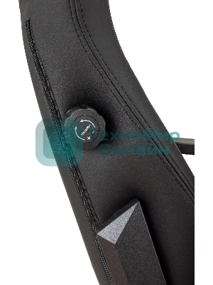 Кресло Knight Craft черный, экокожа, 120 кг, механизм качания