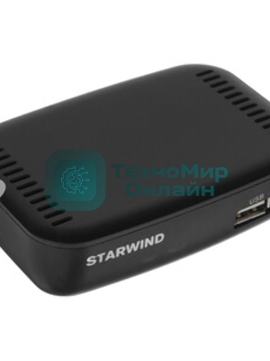 Приставка для цифрового ТВ Starwind CT-160 черный, DVB-T2, DVB-T, DVB-C, HDMI, USB 2.0 х2