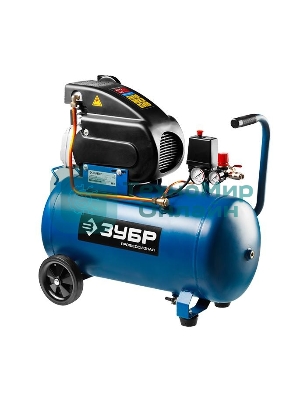 Компрессор поршневой Зубр ЗКПМ-240-50-1.5 воздушный масл. прямой привод 240л/мин 50л 8атм 1500Вт