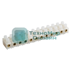 Зажим винтовой IEK UZV3-010-06 ЗВИ-10 2,5-6 мм2 12 пар