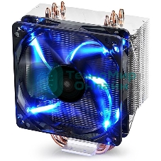 Кулер Deepcool GAMMAXX 400 BLUE BASIC серебристый 120мм алюминий+медь 1500rpm 30db 4-pin 130W 154мм