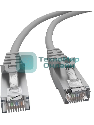 Патч-корд NTSS NTSS-PC-FTP-RJ45-5e-2.0-LSZH-GY NTSS-PC-FTP-RJ45-5E-2.0-LSZH FTP RJ-45 вил.-вилка RJ-45 кат.5E 2м серый LSZH (уп.:1шт) 26AWG