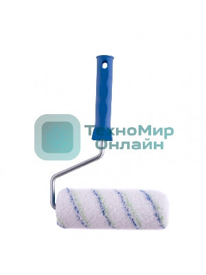 Валик Сибртех Водные краски, 180 мм, ворс 12 мм, D - 48 мм, D ручки - 8 мм, полиэстер