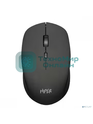 Мышь беспроводная HIPER HOMW-091 черный, 1600 dpi, радиоканал, USB, кнопки - 4