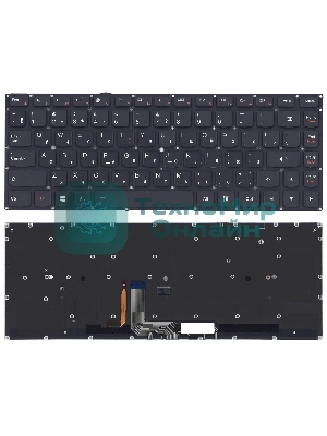 Клавиатура для ноутбука Lenovo Yoga 4 pro Yoga 900, черная с подсветкой