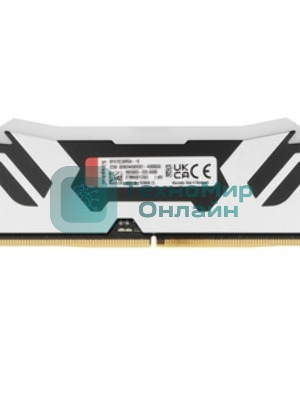 Оперативная память Kingston Fury Renegade, DDR5, 16Gb (1x16Gb), 7200MHz, CL38, DIMM, радиатор, RGB, черный