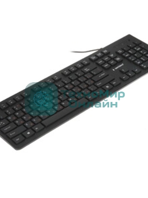 Комплект клавиатура+мышь Gembird KBS-9050L проводной, USB, 1000 DPI, чёрный