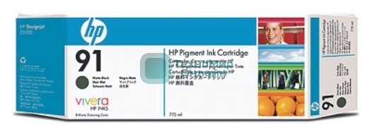 Картридж струйный HP №91 C9464A черный матовый для HP DJ Z6100 (775мл)
